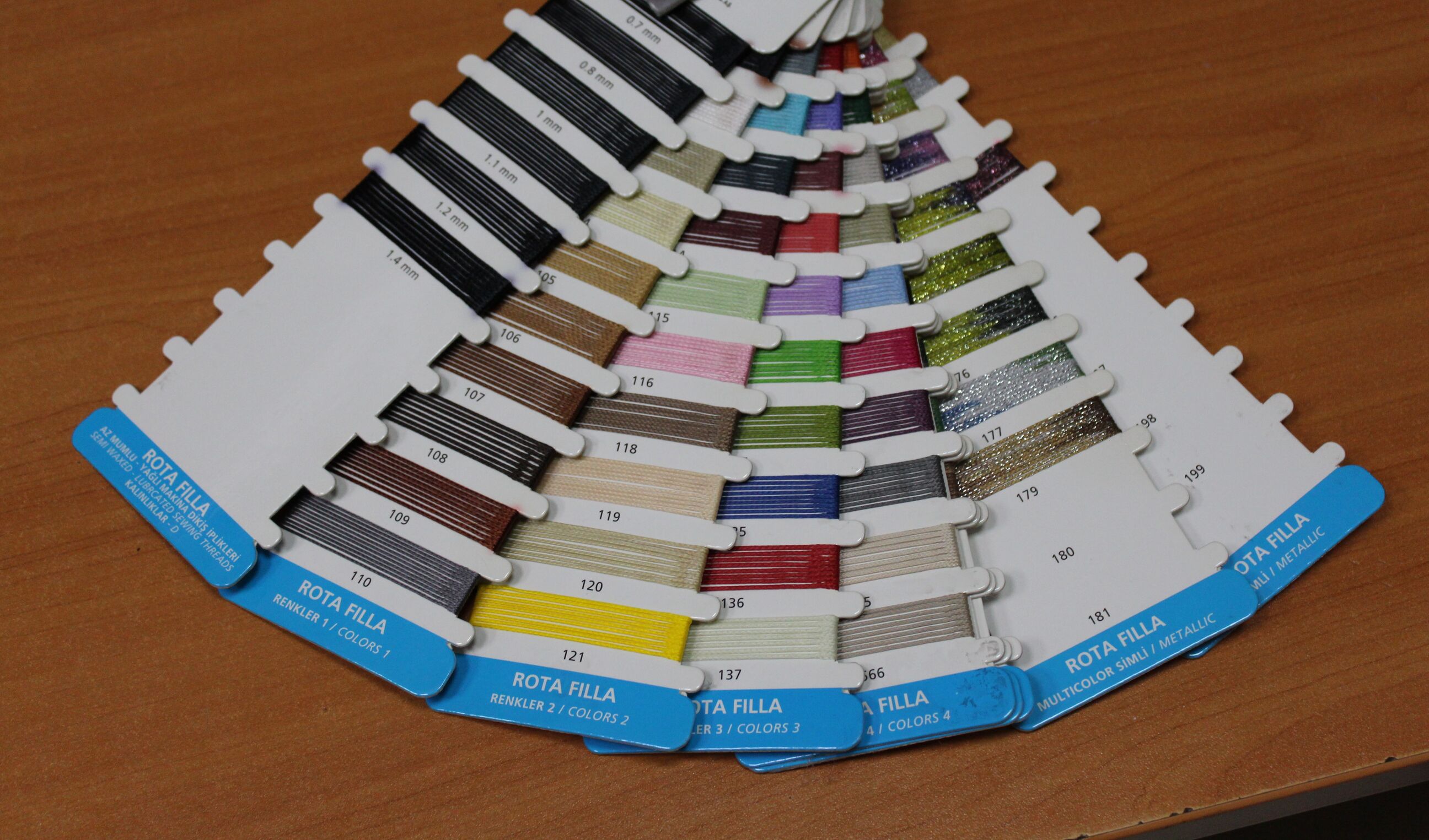 Az mumlu, simli ve yağlı makina dikiş iplikleri